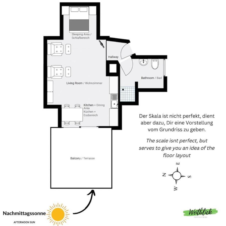 Ferienwohnung Weitblick-Loft Mit Terrasse Rostock Exterior foto