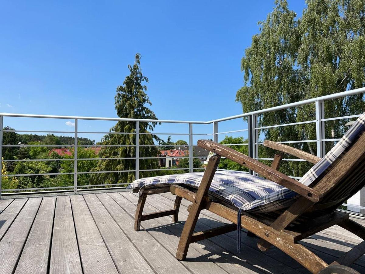 Ferienwohnung Weitblick-Loft Mit Terrasse Rostock Exterior foto